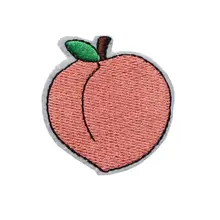 Вышитые нашивки розовый персик пришить железные нашивки вышивка значки для сумки джинсы шляпа футболка DIY Аппликации Ремесло Украшение