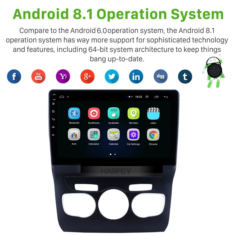 Top Harfey car multimedia player 10.1" Android 8.1 GPS Navigation Bluetooth Radio for 2013-2016 Citroen C4 SWC Support DVR WIFI 1 Top Harfey car multimedia player 10.1" Android 8.1 GPS Navigation Bluetooth Radio for 2013-2016 Citroen C4 SWC Support DVR WIFI 1
