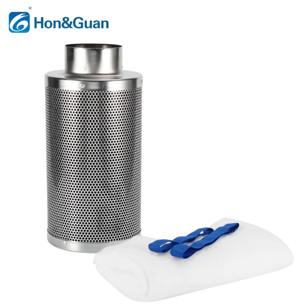 

4 6 inch Air Carbon Filter, Odor Control Grow Tent Kit with Australia Virgin Charcoal Activated Charcoal Air Filter Scrubber