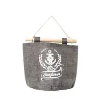 Dark-Fabric Cotton Pocket Hanging Wall Holder Storage Bags Racks Wall Pockets Pendant Organizer Pendant Storage Bag Organizer 2