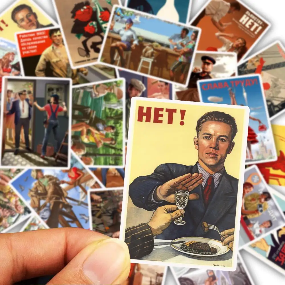 Набор Diy из 25 наклеек на холодильник с изображениями времен СССР|Наклейки стену| |