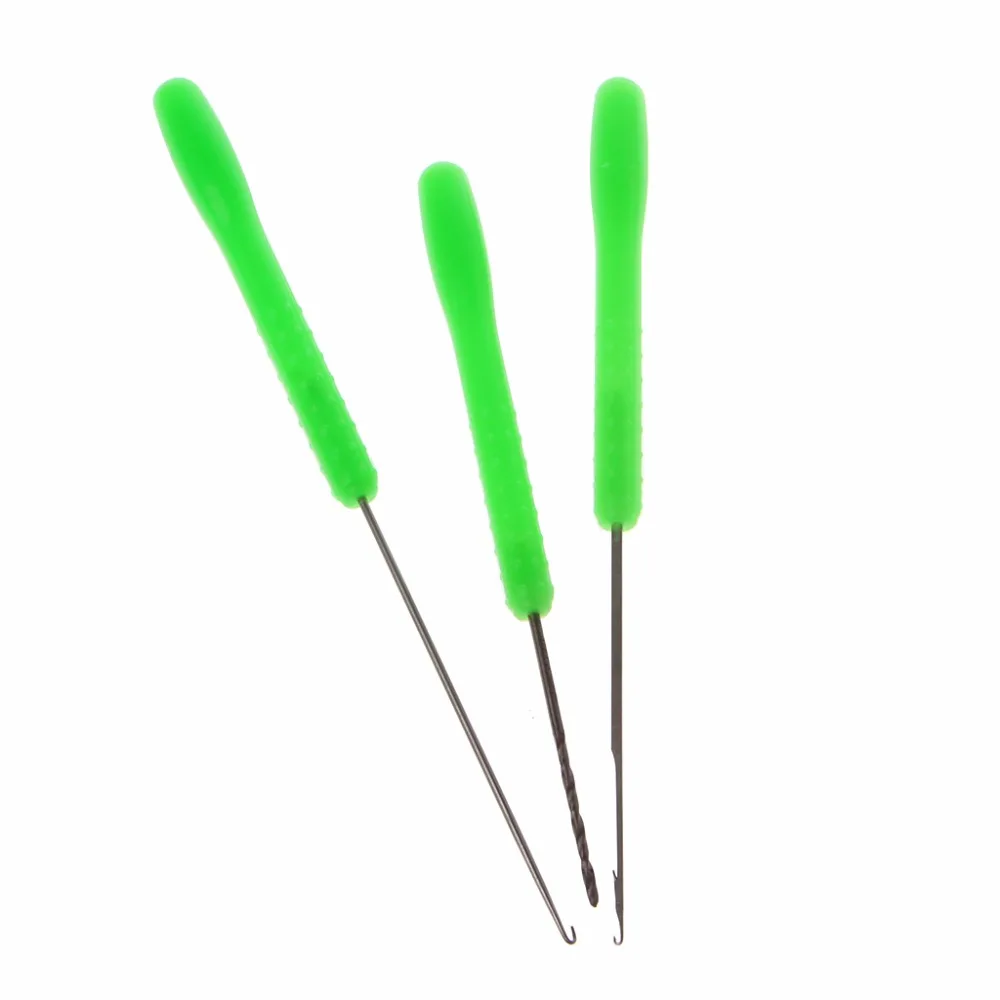 

ToplyGood 3 In 1 Fishing Bait Spinners Needle Tool Set Drill Hook Rig Needle For Making Rigs Fishing Accessories