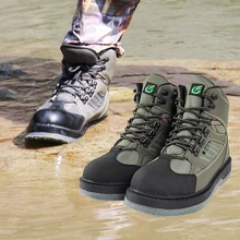 Breathable fishing wading shoes, wader shoes, felt sole wader boots, quick-drying fishing boots, hunting shoes for waders