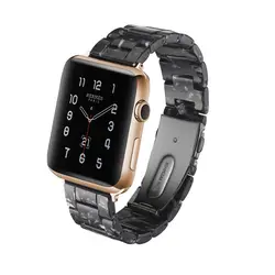 Имитация керамической ремешок для apple watch группа 42 мм 38 мм iwatch 3 2 1 наручные браслет из нержавеющей стали Пряжка ремень ремешок для часов