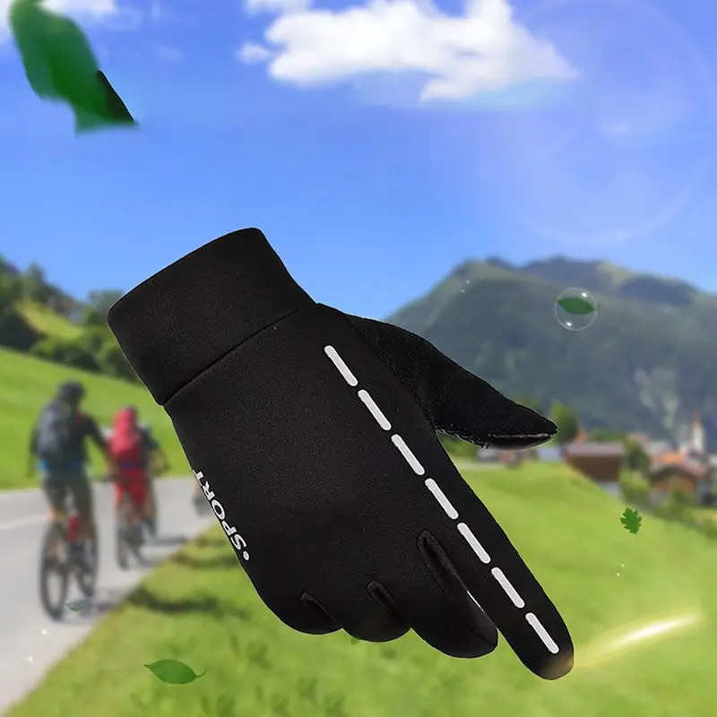 

HOT Cycling Gloves Full Finger Touch Screen Anti-slip Elastic Riding Protective Glove Accessories