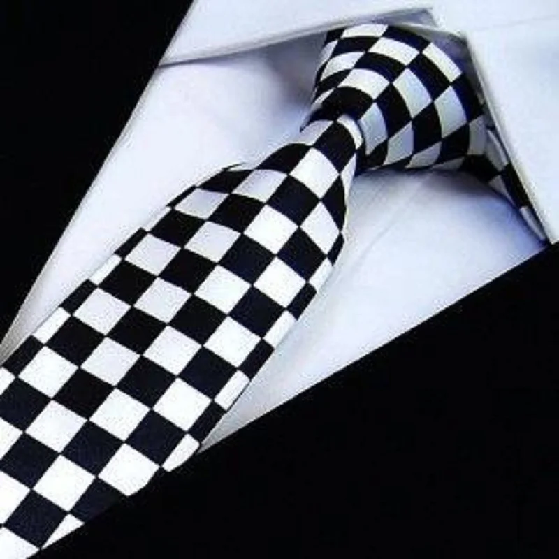 Мужской галстук в клетку из полиэстера бабочка|necktie black|skinny tieties skinny |