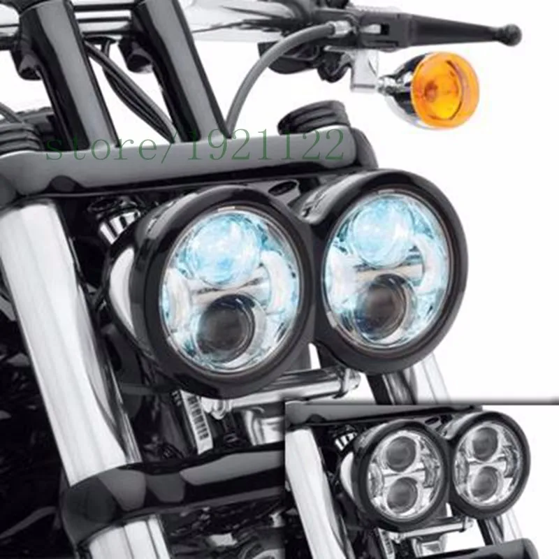 4.5 inchMotorcycle headlight for harley LED Daymaker LED Lamps for Fat Bob2