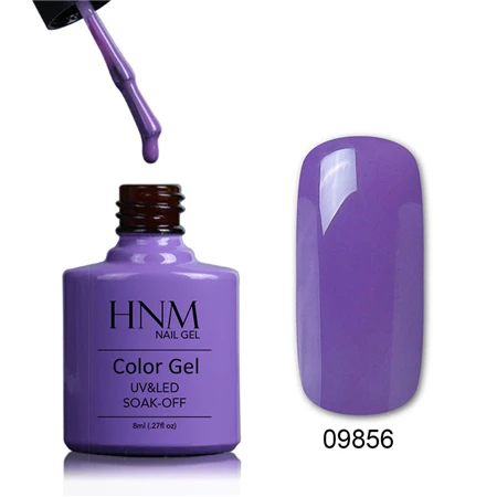 HNM чистый цвет 8 мл УФ светодиодный Гель-лак для ногтей Гибридный Гель-лак стойкий чистый лак для ногтей штамповка Гель-лак для ногтей эмаль - Цвет: 09856