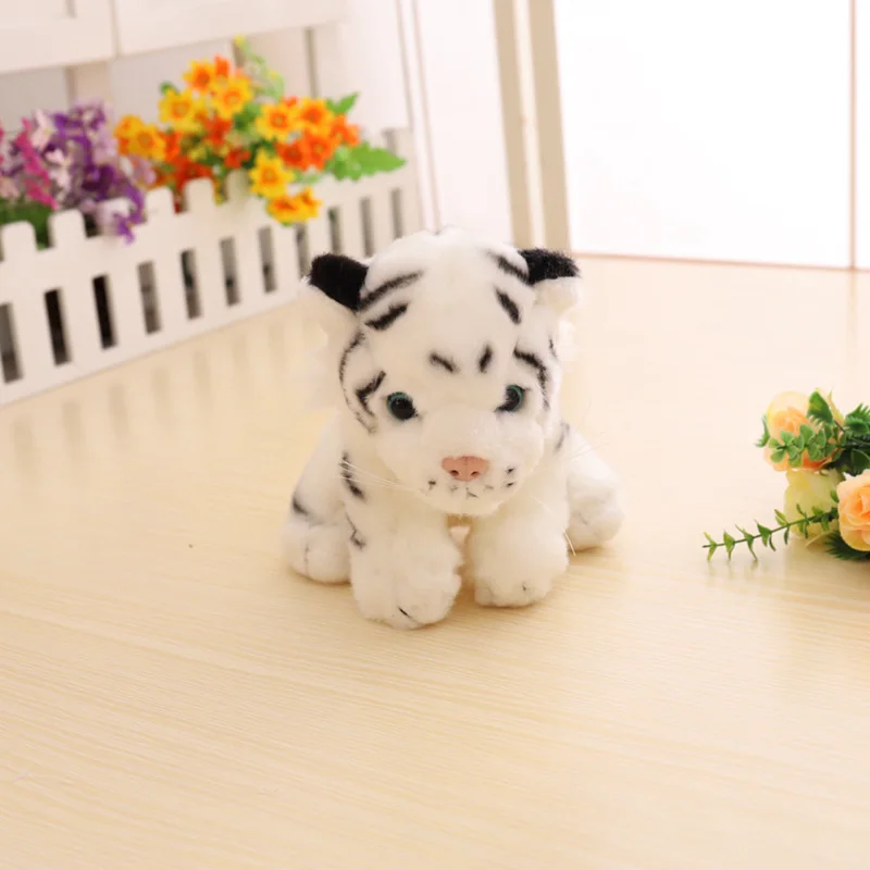 1 PC de simulación suave animales de Peluche de juguete de Peluche de tigre Animal de Peluche muñeca de algodón niños Brinquedo para el regalo de los niños Mdd40