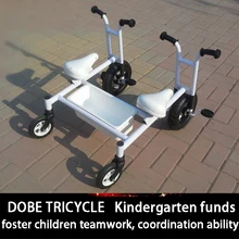 Dobe Brand child baby double twins tricycle double seats child tricycle twins bike kindergarten special version