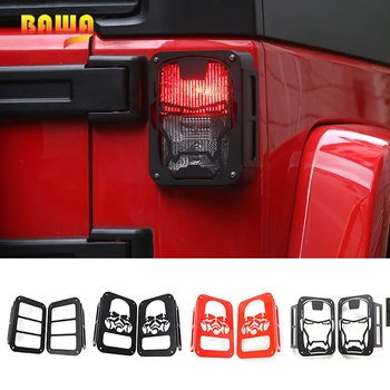 

BAWA Tail Light Cover Lamp Hoods for Jeep Wrangler JK 2007-2017 Accessories Metal Car Exterior Protection