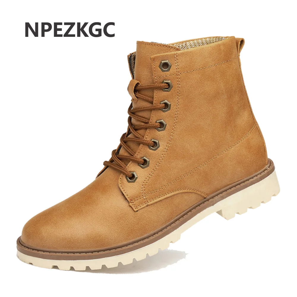 

NEPKGC New Handmade Men Leather Winter Boots High Quality Men Boots Ankle Boots For Men Business Dress Men boots