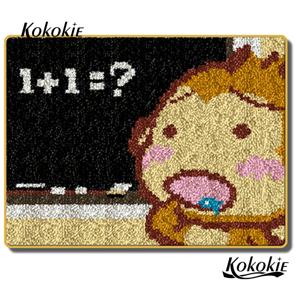 3d diy tapijt пристёгивающийся крючок коврик холст с принтом обезьяны фоамиран для