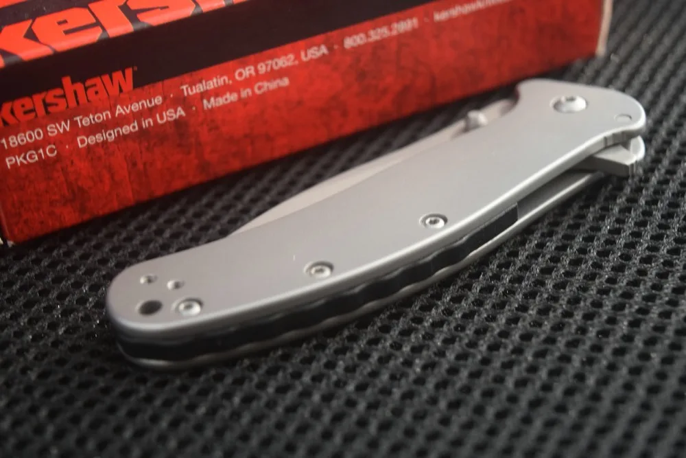 Helly Tec Kershaw SPEEDSAFE 1730ss Zing нержавеющая сталь 8cr13mov, ручка из нержавеющей стали Карманный Походный нож дропшиппинг