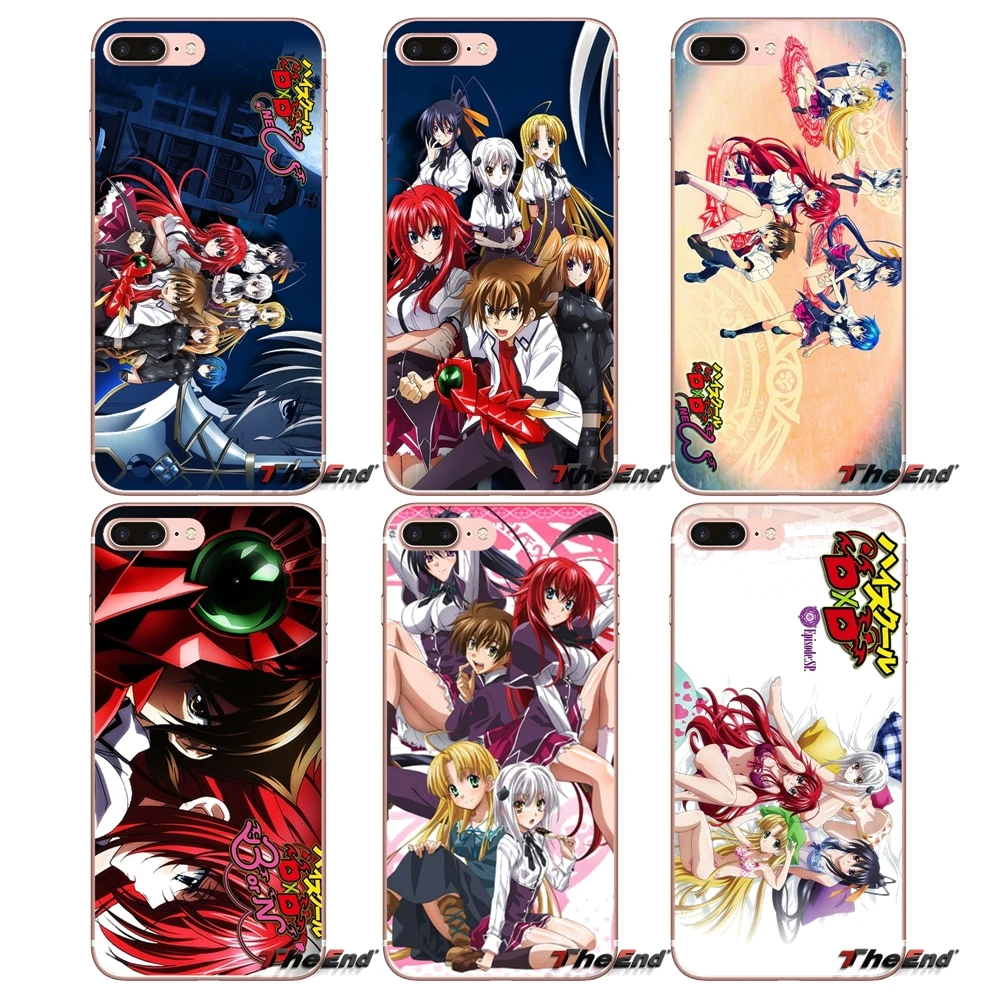 For iPhone X 4 4S 5 5S 5C SE 6 6S 7 8 Plus Samsung Galaxy J1 J3 J5 J7 A3 A5 2016 2017 High School DxD Akeno Rias Gremory Case | Мобильные