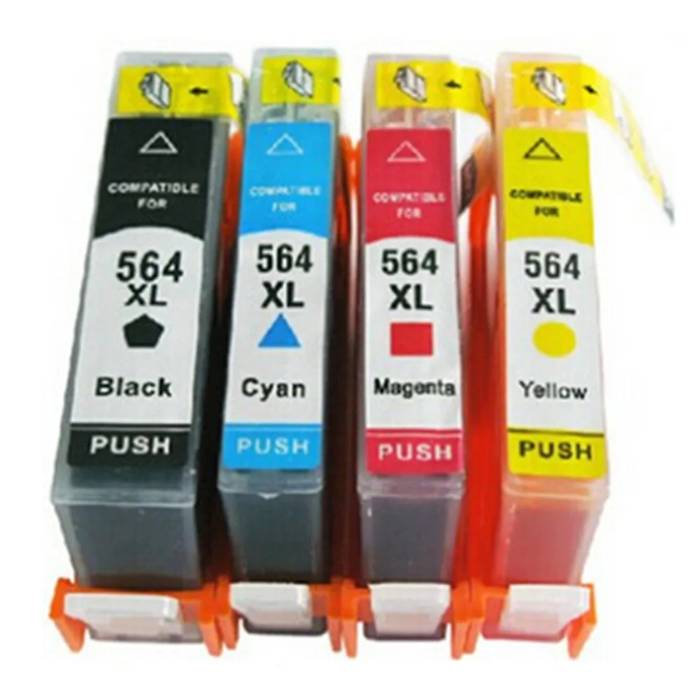 4 Pk 564 XL 564XL Ink Cartridges Replacement For HP HP564 HP564XL Photosmart B110 C309A C309G