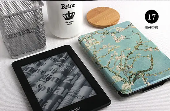 WALNEW кожаный чехол для всех Amazon Kindle Paperwhite подходит 6 дюймов Чехол для электронной книги 2012 2013 и версии 300 PPI - Цвет: Tree and Flower