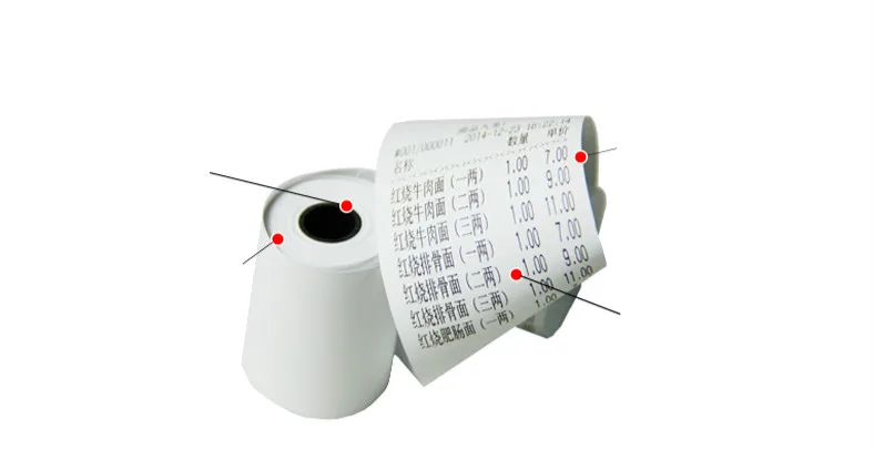 57*40 мм термальный принтер кассовый аппарат бумага ME31 POS UnionPay карта машина маленький билетная бумага