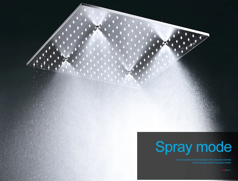 hm Набор для душа LED Термостатическая система для душа SPA Spray Rain Mode Интеллектуальный цифровой сенсорный монитор для душа