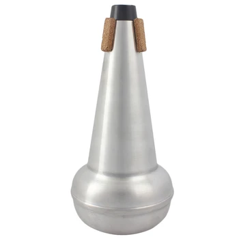 

SEWS-1Pc Light-Weight Practice Trombone Straight Mute Silencer Sourdine Aluminium For Alto Tenor Trombone Silver