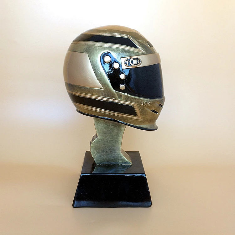 Новый гоночный шлем трофей мотогонщиков Смола трофей, трофеи