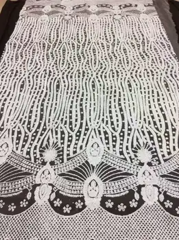 

wholesale African sequins lace fabric.Embroidery guipure lace fabric.African lace fabric high quality for fashion dresses