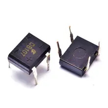 50 шт./лот DB107 DIP-4 1A 1000 в один фазы диодный выпрямительный мост на