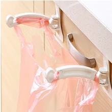 Support de sac poubelle pliable et créatif, 2 pièces, cintre de rangement pour armoire, cuisine