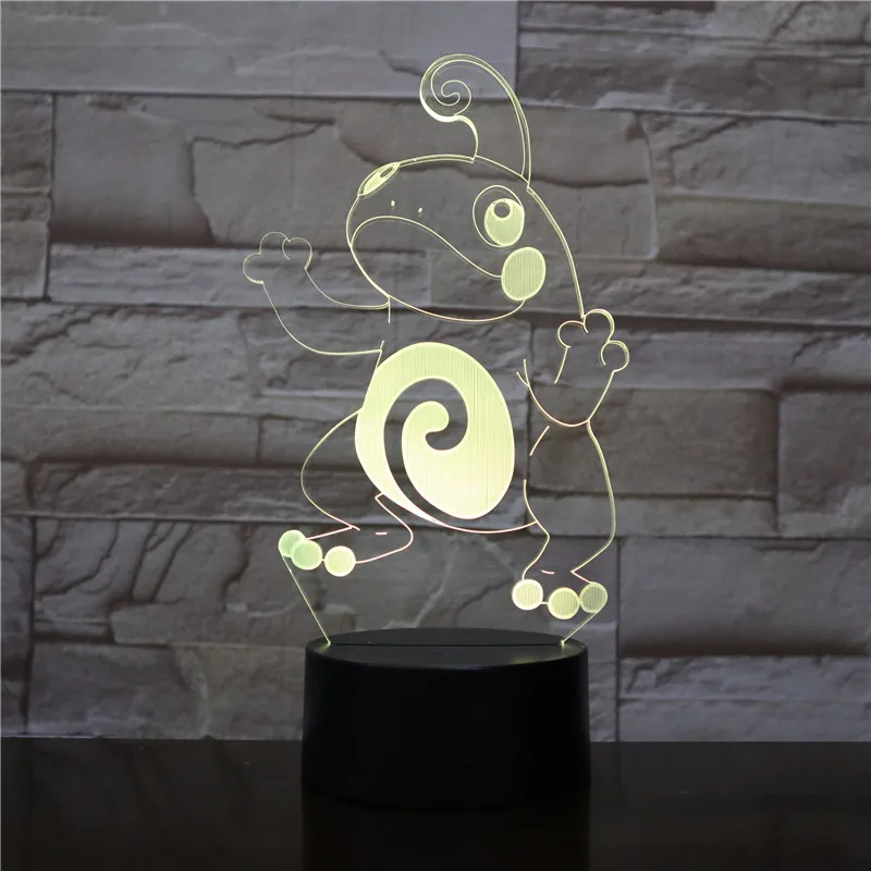 

Frog LED Night Light 3D Illusion 7 Color Changing Decorative Light Child Kids Girl Gift Animals Frog Desk Night Lamp Bedside