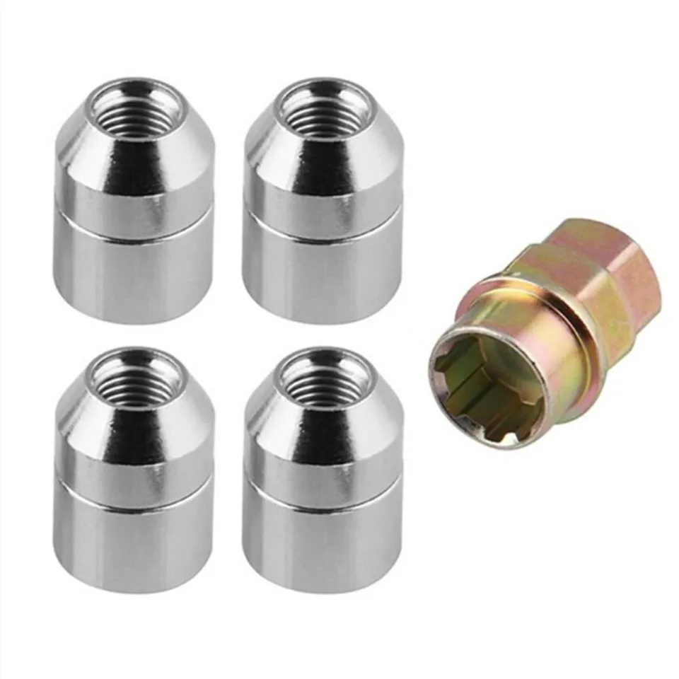 YEAHGOOD M12x1.5 Car Wheel Lock Lug Bolts Nuts 4 Anti Theft Locking Nuts+1 Key Set Universal Car Auto Replacement Parts