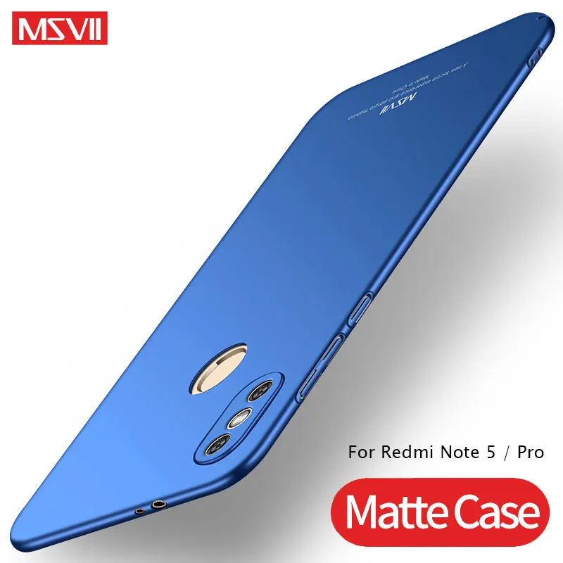 Xiaomi Redmi Note 5 Pro Case MSVII Matte Cover For Global Xaomi PC Back Xiami |
