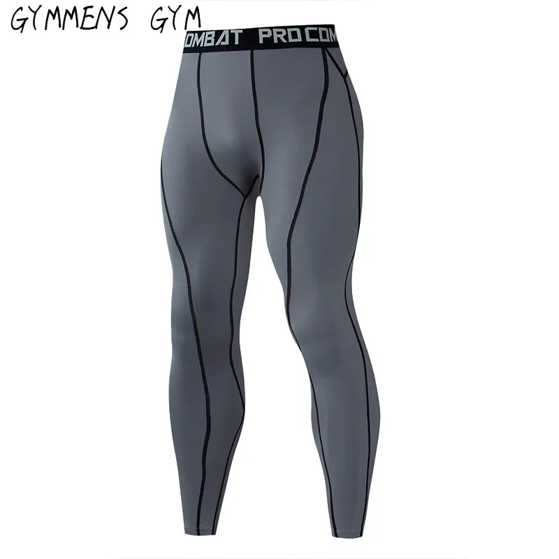 

2018 Running Tights Men Compression Pants Tights Workout Leggings Running Sports Skinny Gym Male Trousers Fitness Pants