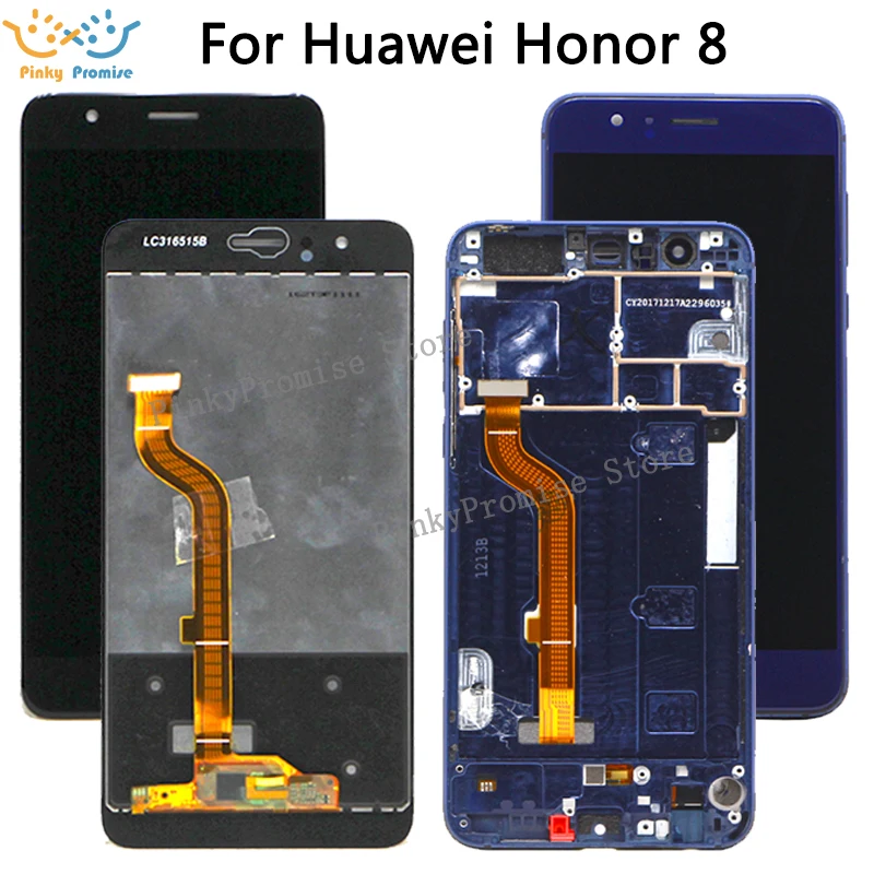 Для Huawei Honor 8 ЖК дисплей сенсорный экран дигитайзер для Honor8 с рамкой FRD L19 L09 L14