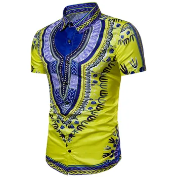 

New Summer Fashion Mens Shirt Slim Fit Short Sleeve Floral Shirt Mens Clothing Trend Plus Size Mens Casual Flower Shirts M-3XL