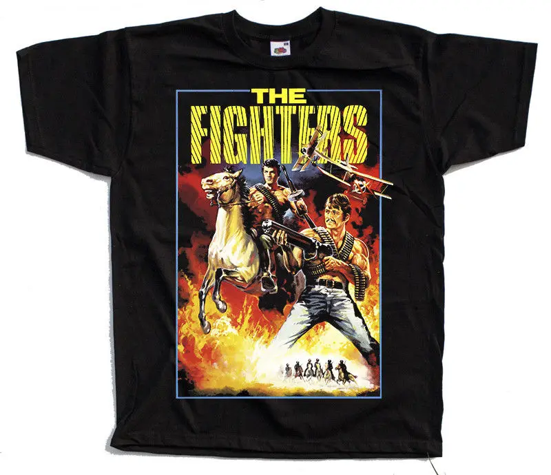 The Fighters, movie poster, T SHIRT BLACK all sizes S to 5XL T Shirts Man Clothing Free Shipping top tee Fashion