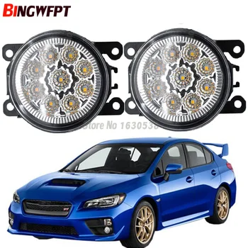 

2pcs/set Angel Eyes White Yellow Color 90mm LED Fog Lights Car Styling Fog Lamp For Subaru WRX STI 2015 2016