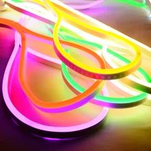 Soft LED Neon Lights DC 12V Flexible Waterproof Outdoors Light Strip For Decorate Square Garden Highway Building