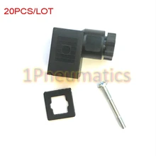 20 шт./лот DIN Соединительная коробка черный цвет темно-коричневый DIN43650C распределительная коробка с винтом и Wache