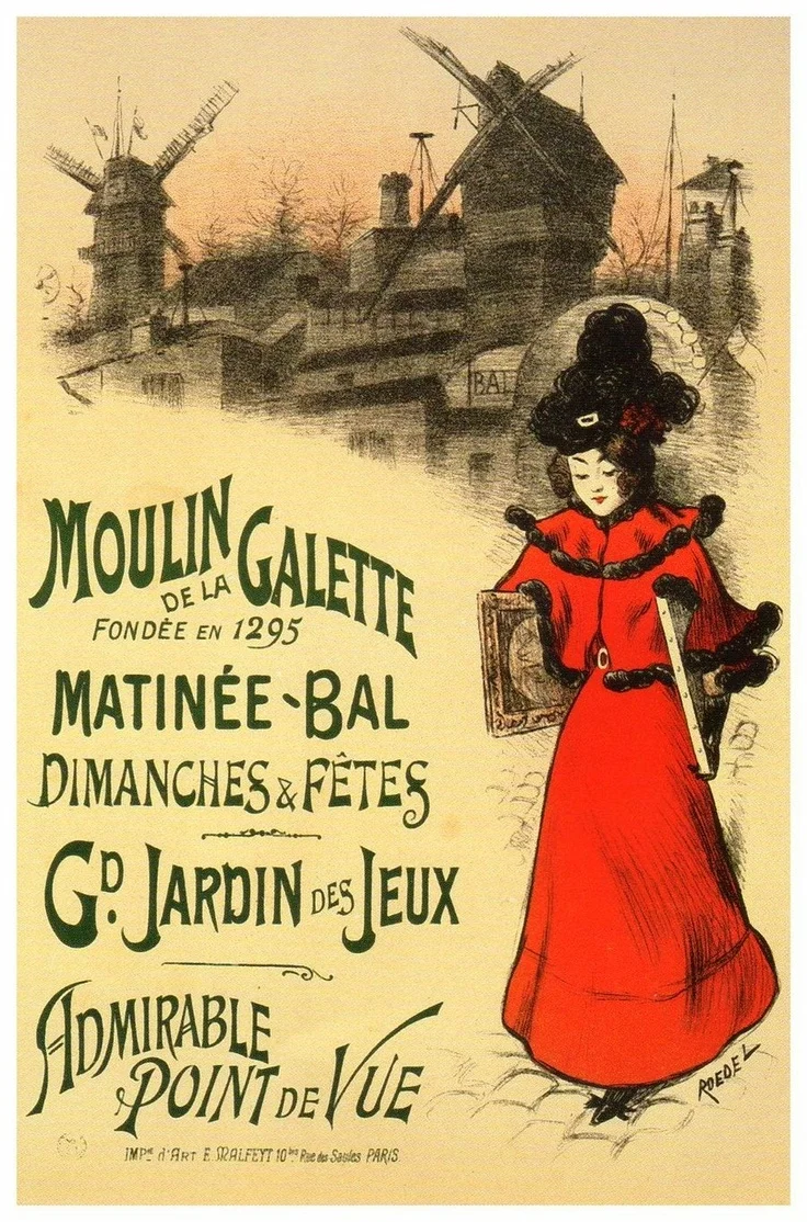 Pop Map of Woman Perfume in Paris Poster Classic Vintage