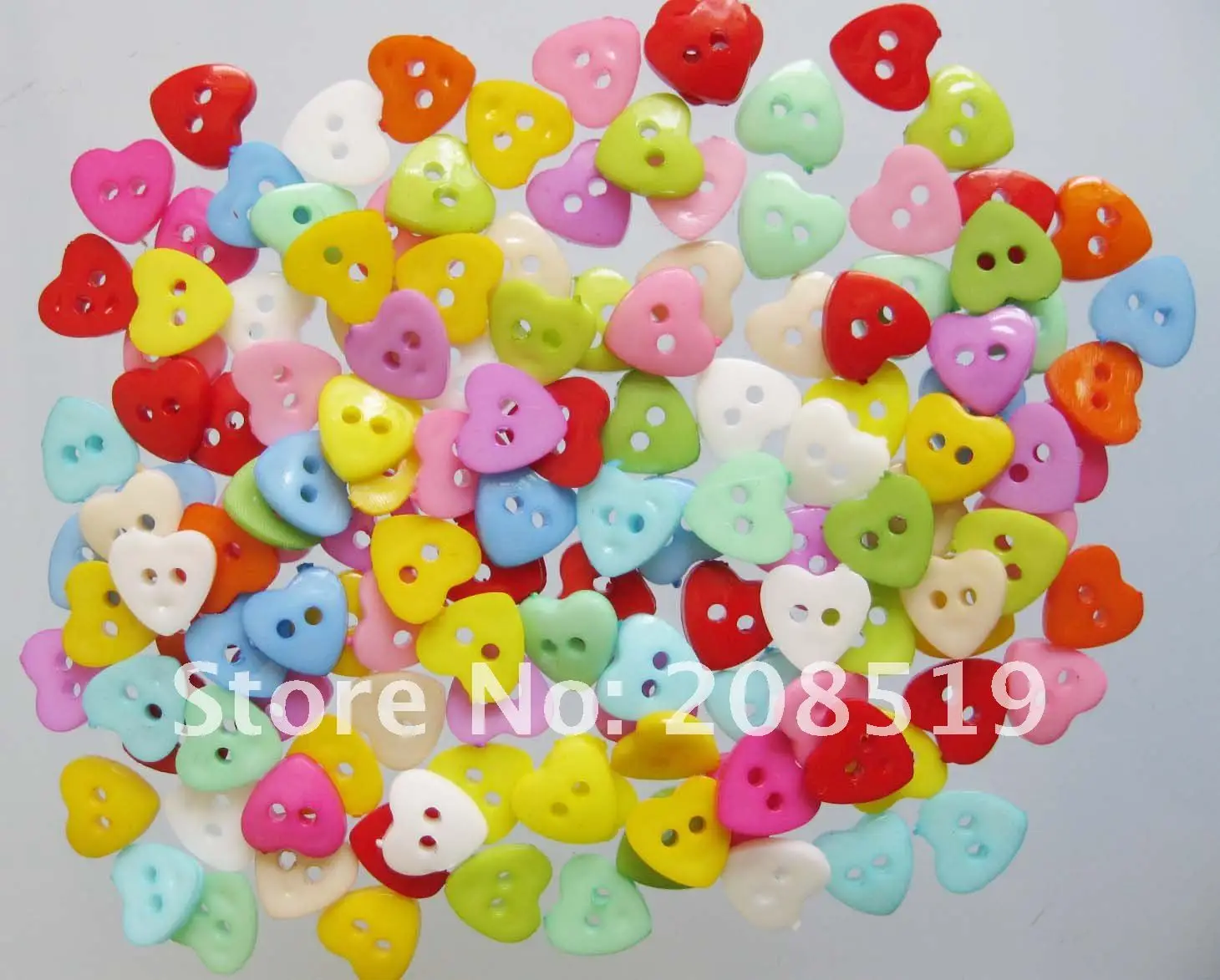 NB0013 пластиковые нейлоновые пуговицы 12 мм в форме сердца 600 шт смешанные цвета случайным образом кнопки для рукоделия