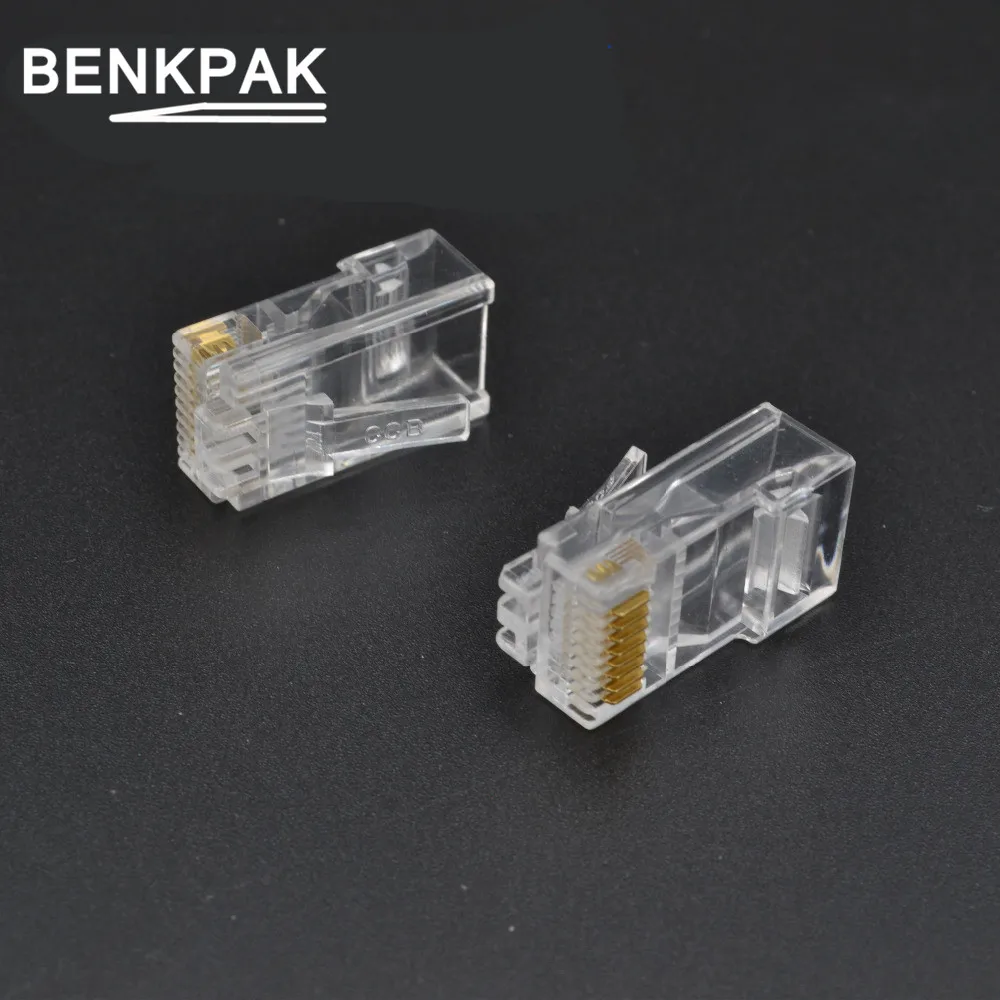 Латунные булавки! Модульный сетевой штекер RJ45 8P8C 8 контактный разъем CAT5 адаптер|8