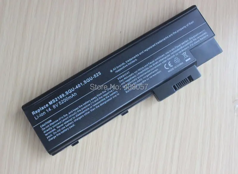 Новый аккумулятор 8 ячеек 5200 мАч для Acer Aspire 1410 1640 1680 3000 5000 1690 3500 TravelMate 4000|battery for