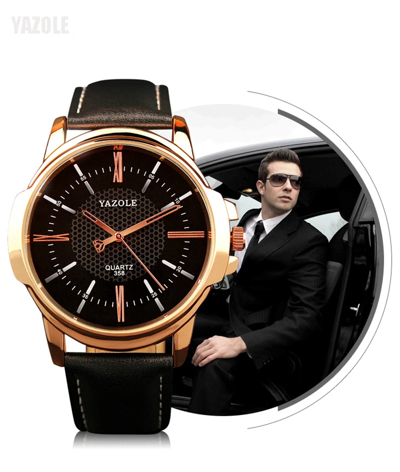 Мужские кварцевые часы в деловом стиле с кожаным ремешком|watch gift|watch craft watcheswatch