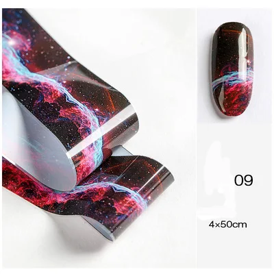 Стикеры 3D на ногти Nail Art DIY Небесный цвет маленькая свежая форма переводная Звездная наклейка для украшения ногтей аксессуары Z0125 - Цвет: 09