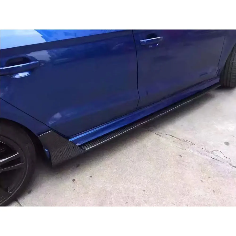 Боковые юбки бампера из углеродного волокна защитные фартуки для Audi A3 Sline S3 Sedan 4
