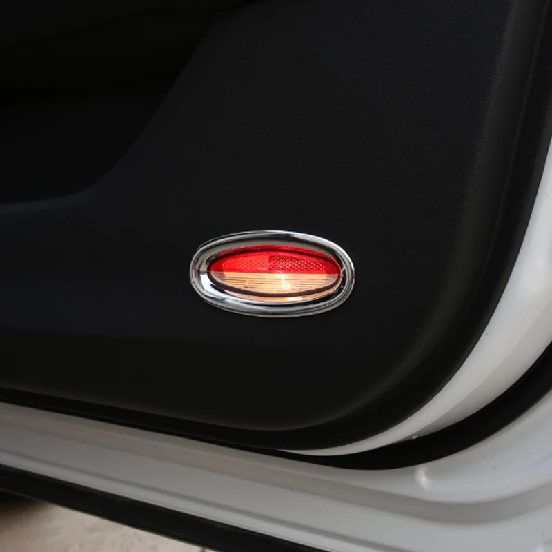 

Foal Burning Car Front Inner Door Lights Cover Trim Interior Door Lamps Sticker for Renault Koleos for Samsung QM6 2017 2018