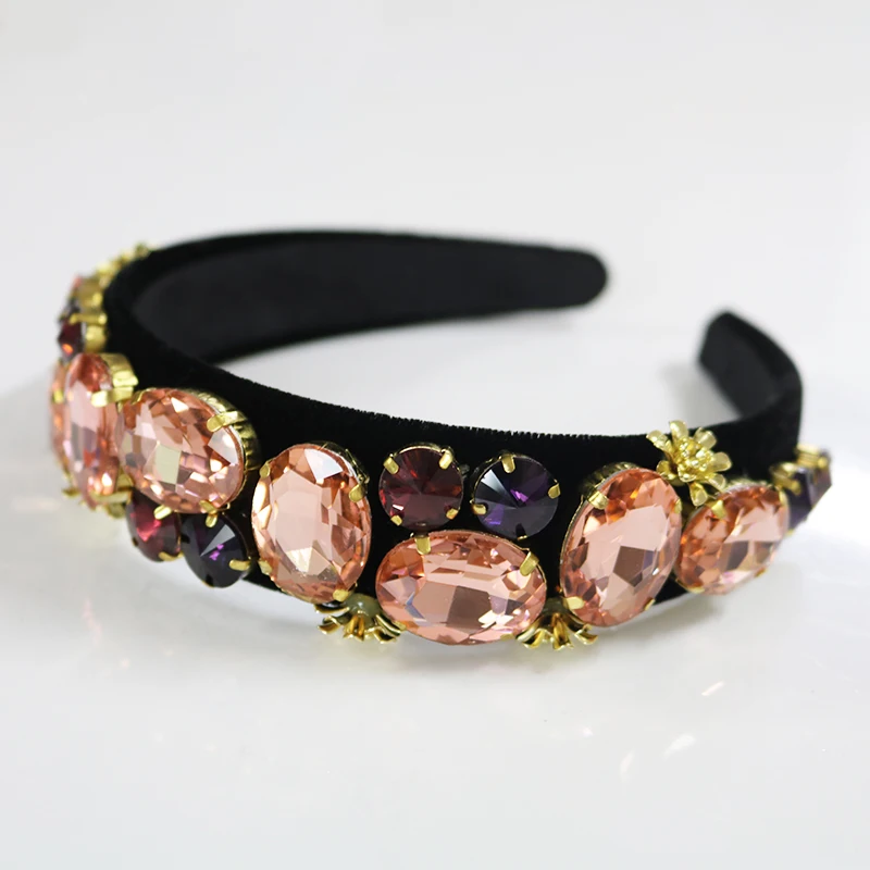 

New Trendy Crown Bridal Tiara Luxury Water drop Crystal Headband Handwork Hair Jewelry Accessories Dinner Party Charm Girls Gift