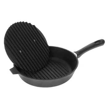 

Сковорода-гриль Камская посуда, 28 см, с бакелитовой ручкой, с крышкой