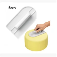 BXLYY распродажа 1 шт. пластиковая лопатка для крема, торта, сделай сам с ручкой, скребок, инструменты для украшения торта, кухонные аксессуары, посуда для выпечки. 8z