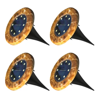 

8 Led Solar Powered Ground Lights Outdoor Lamp Waterproof Led Solar Path Lights Garden Landscape Spike Lighting For Yard Drive